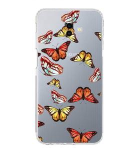 PrintiFy Samsung Galaxy J6 Plus 2018 ile Uyumlu 1mm Slim Fit Water Color 2 Baskılı Şeffaf  Kılıf