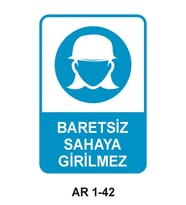 İŞ GÜVENLİĞİ UYARI LEVHASI 1 ADET PVC 21 X 29CM