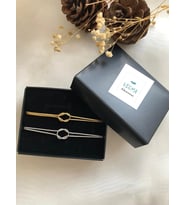 Unisex Çift Düğüm Bileklik(GOLD-GÜMÜŞ)
