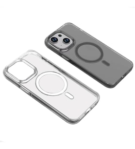 Apple iPhone 15 Plus Kılıf Zore Wireless Şarj Özellikli Şeffaf Efsane Kapak