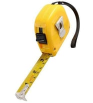 Hengshida Şerit Metre Paslanmaz 5 m x 16ft Otomatik Tuşlu Ölçüm Metresi 1410