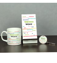 Psikolojik Danışman Üçlü Set (Kupa + Telefon Standı + Anahtarlık) 002