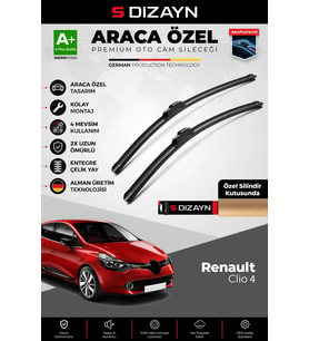 Renault Clio 4 HB Ön Cam Silecek Seti 2012-2019 Premium Araca Özel 65-35 Cm A+ Kalite