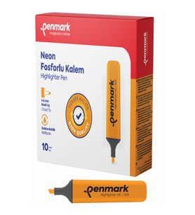 Penmark Fosforlu Kalem Neon Turuncu HS-505 03