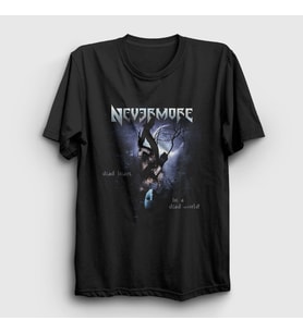 Presmono Unisex Siyah Dead Nevermore T-Shirt 167750tt