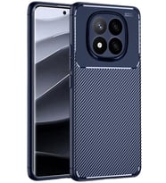 Newface Xiaomi Redmi Note 14 Pro Plus Kılıf Auto Focus Karbon Kapak - Lacivert