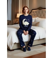 Kız Çocuk Galaksi Baskılı Polar Pijama Fonksiyonel Dayanıklı Kaliteli Konforlu Estetik Şık