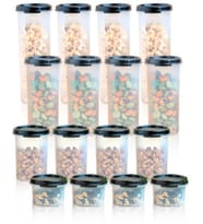 Tupperware Oval Yuvarlak Siyah 16 lı Set ESC