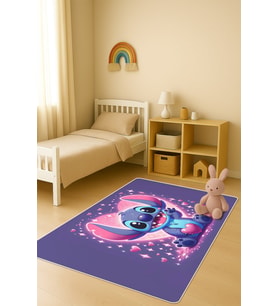 Modern Dijital Baskı Kaymaz Taban Çocuk ve Genç Odası Halısı H0988