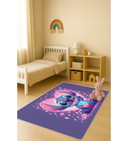 Modern Dijital Baskı Kaymaz Taban Çocuk ve Genç Odası Halısı H0988
