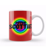 Scottie Pippen   Basketball gifts Vintage Retro Rainbow Quotes For BOYS AND Dad Kupa Bardak Porselen