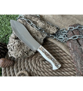 Yeni Bushcraft Avcı Kamp Bıçağı ( Geyik Boynuz )