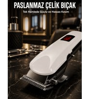 Tıraş Makinesi Uzun Ömürlü Batarya, Keskin Bıçaklar ve Profesyonel Yeni Nesil