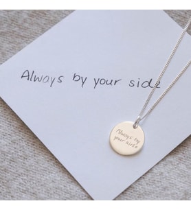 always by your side yazılı kolye anneler günü hediye
