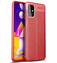 Durukar® Samsung Galaxy M31S Kılıf Auto Focus Kapak - Kırmızı