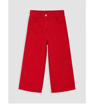 LCW Kids Kırmızı Wideleg Kız Çocuk Gabardin Pantolon