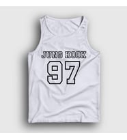 Presmono Unisex Beyaz 97 K Pop Jungkook Bts Atlet 272558tt (Beyaz)