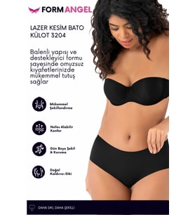 #BatoKülot Karın Basen Toparlayıcı Kaymaz İz Yapmaz Lazer Kesim Toparlayıcı Bato Külot - 2 Adet