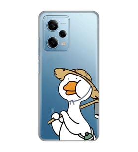 Redmi Note 12 Pro 5G Uyumlu Ördek Desenli Şeffaf Telefon Kılıfı