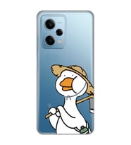 Redmi Note 12 Pro 5G Uyumlu Ördek Desenli Şeffaf Telefon Kılıfı