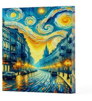 Van Gogh 6 - Sokak Çizgili Yan Boyamalı Defter
