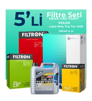 Filtron Fiat Idea 1.3 Dizel Filtre Bakım Seti Liqui Moly Motor Yağlı (2004-2010) 5 Li