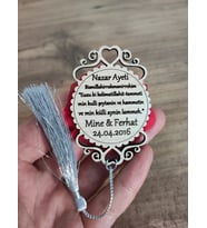Ahşap Nazar Ayeti Söz, Nikah, Nişan, Kına, Düğün Magneti – Hediyelik Magnet