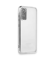 Samsung Galaxy S20 Fe Kılıf Razer Lensli Silikon - Gümüş