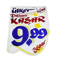 Grocery Market Kalemi 4 lü Set + Market Yazı Mürekkebi KIRMIZI Renk