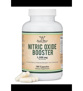 Double Wood Nitric Oxide Supplement (Stim Free Pre Workout) - Nitrosigine, L Arginine, and L Citrulline (Clinically Studied to Boost No2 Nitric Oxide Flow) 180 Capsul.3936 (Renksiz)
