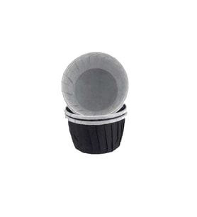 Cupcake Kalıbı Orta Boy Düz Renk  50*39 Mm (50 Adet)  Siyah