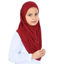 Kız Çocuk Hazır Başörtüsü Pratik Penye Şal Tesettür Giyim