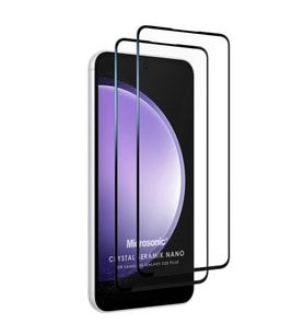 Microsonic Samsung Galaxy S23 Plus Crystal Seramik Nano Ekran Koruyucu Siyah (2 Adet)