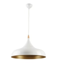MYLİGHTS  BEYAZ  İÇİ ALTIN  45 CM METAL SARKIT AVİZE