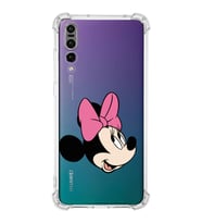 Huawei P20 Pro  Köşe Korumalı Antişok Kapak Minnie Mouse Tasarımlı Şeffaf  Kılıf