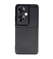 Oppo Reno 11f Kılıf Auto Focus Karbon Kapak - Siyah