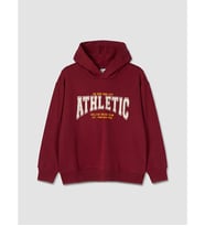LC WAIKIKI Bordo Kapüşonlu Baskılı Erkek Çocuk Sweatshirt