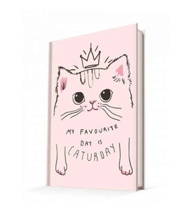 DEFFTER CAT / CATURDAY SERT KAPAK A5 ÇİZGİLİ DEFTER