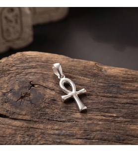 Gümüş Ankh Kolye Ucu 925 Ayar Gümüş Yaşam Haçı Unisex Kolye Haç Kolye Ucu Yaşam Anahtarı Kolye