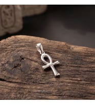 Gümüş Ankh Kolye Ucu 925 Ayar Gümüş Yaşam Haçı Unisex Kolye Haç Kolye Ucu Yaşam Anahtarı Kolye