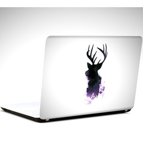 Geyik Minimal Laptop Sticker 12 İnch (29X24CM)