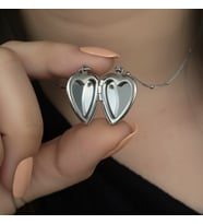 KAPAKLI KALP KOLYE (Silver)