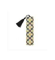 Italyan Desen Baskılı, Püsküllü Kitap Ayracı (hediyelik Bookmark,ayraç-135)