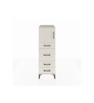 Kronos Dolap Tek Raflı 4 Çekmeceli Tek Kapaklı 44x59x134 Aytaşı-Aytaşı