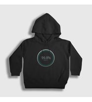 Presmono Unisex Çocuk Siyah Match Black Mirror Kapüşonlu Sweatshirt 182728tt