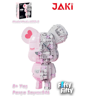 Jaki Maker Pop Mıknatıs Ayı -JK6250-2(546 Parça) Oyuncak Yapım Seti