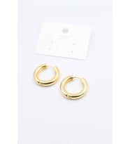 Northcity Metal Halka Küpe 2cm - Altın
