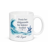 Deniz Sever İçin Özel Tasarım Seramik Baskılı Kupa Bardak Yaz Hediyesi