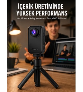 Günlük Kullanıma Uygun Mini Video Kamera Vlog Çekimleri İçin Yeni Nesil