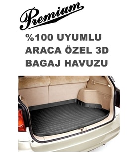 KIA PİCANTO 2017+ Araca Özel Kauçuk Bagaj Havuzu